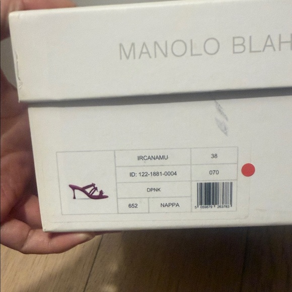 Manolo Blahnik Fuchsia Sandals - Picture 5 of 5